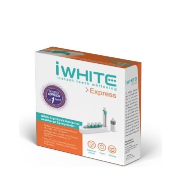 iWhite Express Σύστημα Λεύκανσης  5 Σφουγγαράκια Αφαίρεσης Λεκέδων & Ισχυρός Ορός Λεύκανης Δοντιών
