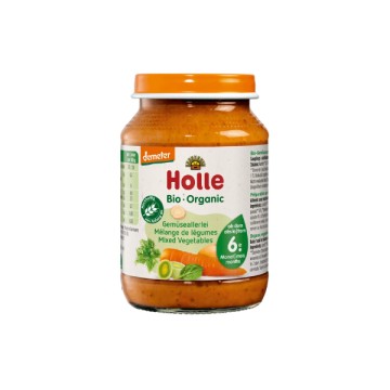 Holle Organic Παιδικός Πουρές με Ανάμεικτα Λαχανικά από 6 Μηνών, 190g Holle Organic Παιδικός Πουρές με Ανάμεικτα Λαχανικά από 6 Μηνών, 190g
