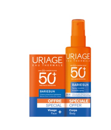Uriage Bariesun Promo Invisible Spray SPF50+, 200ml & Moisturizing ...