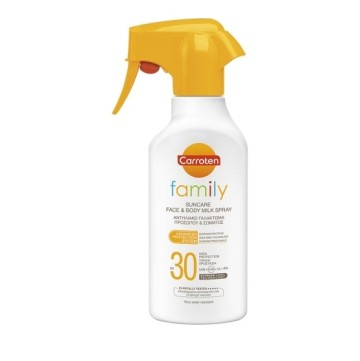 Carroten Family Spray Qumështi për fytyrë dhe trup për kujdes nga dielli Spf 30 270 ml
