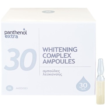 Panthénol Extra Whitening Complex Ampoules, Ampoules Blanchissantes 30 pièces