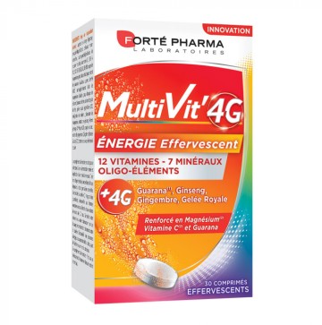 Forte Pharma MultiVit 4G 4gr 30 Αναβράζοντα Δισκία Forte Pharma MultiVit 4G 4gr 30 Αναβράζοντα Δισκία