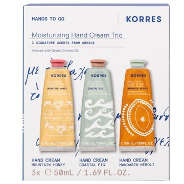 Korres Promo Hands to Go Hand Cream Mountain Honey 50ml & Coastal F... Korres Promo Hands to Go Hand Cream Mountain Honey 50ml & Coastal F...