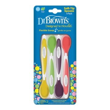 Dr. Browns Soft Tip Spoons Κουταλάκια Ταΐσματος Μαλακά4τμχ