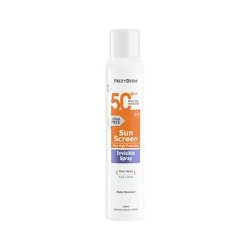 Frezyderm Sunscreen Invisible Spray SPF50+ Spray écran solaire pour le visage...