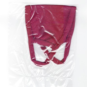 Masque en tissu bordeaux pour enfants 100% coton 1 pc lavable multi-usages