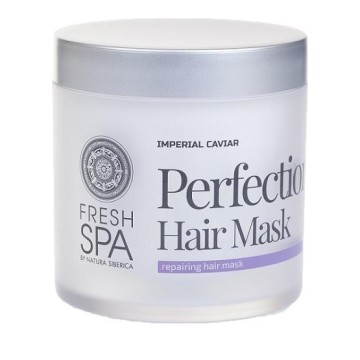 Natura Siberica Fresh Spa Imperial Caviar Hair Mask Perfection Repair Mask për flokë të thatë dhe të dëmtuar 400ml