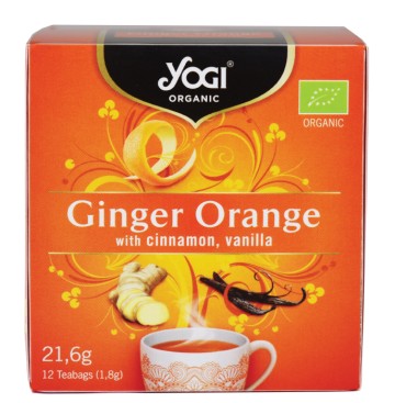 Yogi Tea Ginger Orange (Cinnamon, Vanilla) 12 Fac.