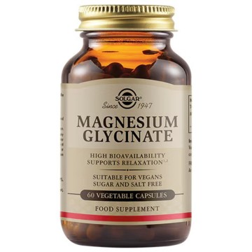 Solgar Magnesium Glycinate, 60 capsules