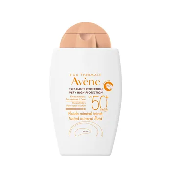 Avène Fluide Minéral Teinté Crème Solaire Visage SPF50+... Avène Fluide Minéral Teinté Crème Solaire Visage SPF50+...