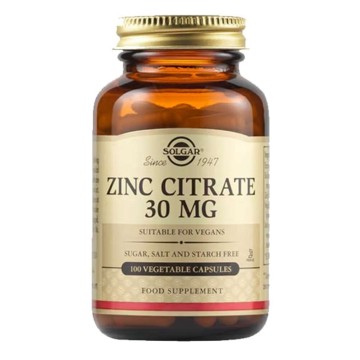 Solgar Zinc Citrate 30 mg, 100 Vegetable Capsules Solgar Zinc Citrate 30 mg, 100 Vegetable Capsules