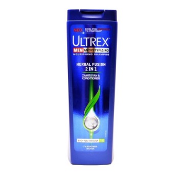 Ultrex Men Herbal Fusion 2 in 1 Shampoo e balsamo antiforfora per capelli normali 360 ml