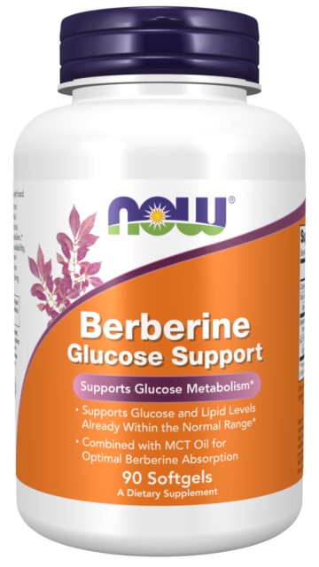 Now Foods Soutien du métabolisme du glucose et de la berbérine 400 mg 90 gélules