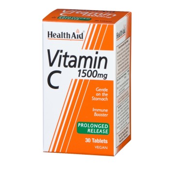 Health Aid Витамин С 1500 mg с удължено освобождаване 30 таблетки