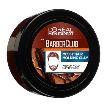 LOreal Men Expert BarberClub Messy Hair Molding Clay 75ml LOreal Men Expert BarberClub Messy Hair Molding Clay 75ml