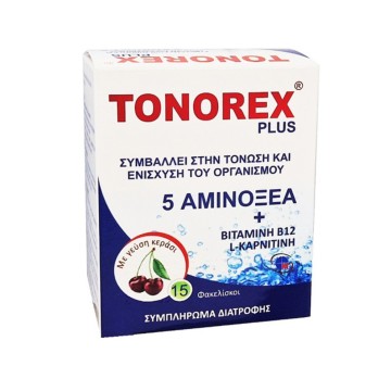 Medichrom Tonorex Plus με Γεύση Κεράσι, 15 Φακελίσκοι