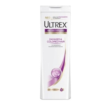 Ultrex Damaged & Colored Hair, Σαμπουάν για Βαμμένα Κατεστραμένα Μαλλιά 400ml