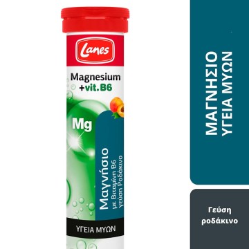 Lanes Magnesium με Βιταμίνη B6 και Γεύση Ροδάκινο 20 Αναβράζουσες Τ... Lanes Magnesium με Βιταμίνη B6 και Γεύση Ροδάκινο 20 Αναβράζουσες Τ...