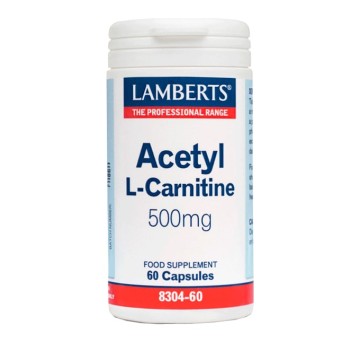 Lamberts Acetil L-Carnitina, Carnitina 500mg 60caps