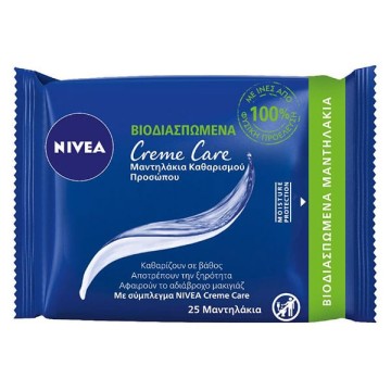 Очищающие салфетки Nivea Creme Care 25шт.