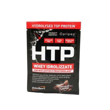 EthicSport Protein HTP Hydrolysiertes Spitzenprotein Kakaopulver-Whey Protein mit Nukleotiden und ProHydrolase® 98% PURE 30gr