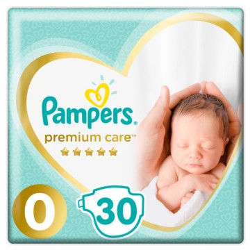 Pampers Premium Care No 0 (1-2,5 kg) 30τμχ