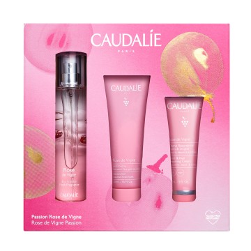 Aroma Caudalie Promo Passion Rose de Vigne 50ml & Xhel dushi 50ml & Krem për riparimin e duarve dhe thonjve 30ml