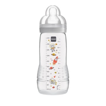 Mam Πλαστικό Μπιμπερό Easy Active με Θηλή Σιλικόνης για 4+ μηνών Γκ...