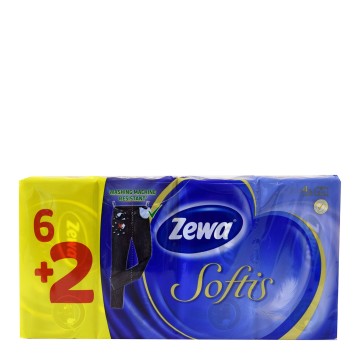 Zewa Softis Classic Pocket Mouchoirs 6+2 pcs