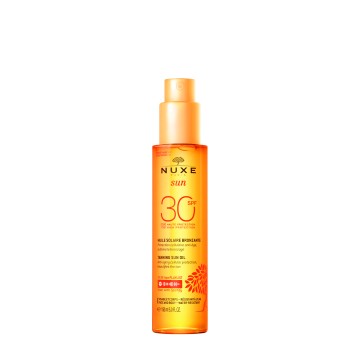Nuxe Sun Tanning Oil,  Λάδι Μαυρίσματος Για Πρόσωπο & Σώμα SPF30, 150ml