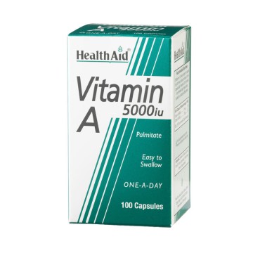 Health Aid Vitamine A 5000iu 100 gélules