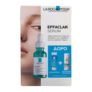 La Roche Posay Promo Effaclar Serum, 30 ml & Effaclar Gel, 50 ml & Anthelios Oil Correct SPF50+, 3 ml
