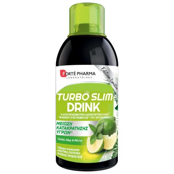 Forte PharmaTurbo Slim Drink με Γεύση Λάιμ & Μέντα, 500ml Forte PharmaTurbo Slim Drink με Γεύση Λάιμ & Μέντα, 500ml