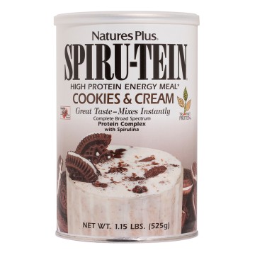 Natures Plus Spiru-Tein Cookies & Cream 525 Gr Natures Plus Spiru-Tein Cookies & Cream 525 Gr