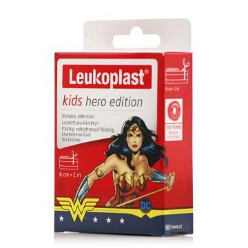 Leukoplast Kids Hero Edition Wonderwoman Επίθεμα 6cm x 1m