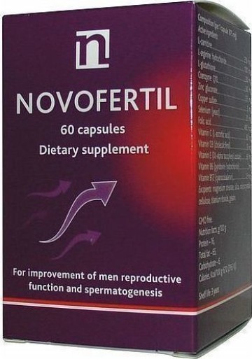 Новофертил способствует нормальному сперматогенезу у мужчин 60 капсул