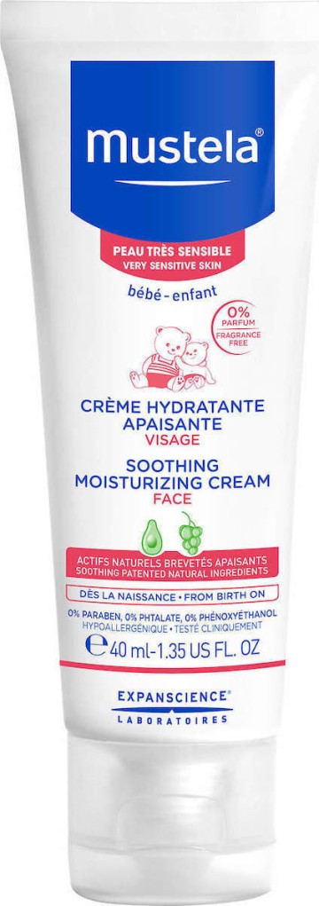 Mustela Soothing Face Cream, Baby-Child Soothing Face Cream 40ml
