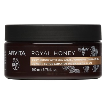 Apivita Royal Honey, Scrub Σώματος με Θαλάσσια Άλατα 200ml /6.76 fl...