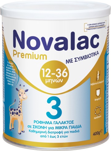 Novalac Premium 3, Γάλα από Ενός Έτους 400gr Novalac Premium 3, Γάλα από Ενός Έτους 400gr