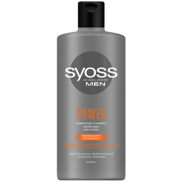 Syoss Men Power Shampooing pour cheveux normaux 440 ml