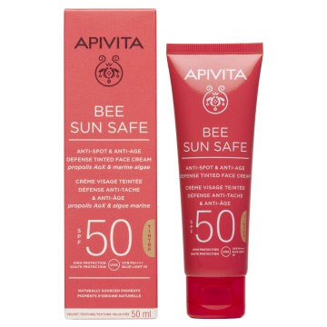 Apivita Bee Sun Safe Anti-spot & Anti-age SPF50 Defense Tinted Face... Apivita Bee Sun Safe Anti-spot & Anti-age SPF50 Defense Tinted Face...