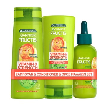 Garnier Promo Fructis Vitamin & Strength Shampoo 400ml & Conditione... Garnier Promo Fructis Vitamin & Strength Shampoo 400ml & Conditione...