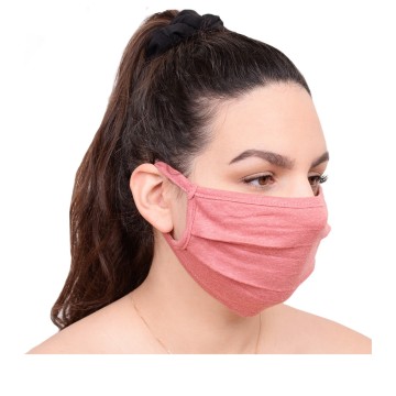 Βαμβακερή Μάσκα Πολλαπλών Χρήσεων Ροζ 1τμχ