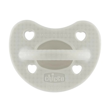 Chicco Physio Forma Luxe Sucette Tout Silicone Gris 2-6m 1 pièce
