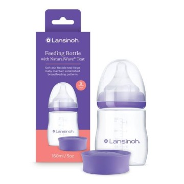 Lansinoh Feeding Bottle with NaturalWave Θηλή Αργής Ροής, 160ml Lansinoh Feeding Bottle with NaturalWave Θηλή Αργής Ροής, 160ml
