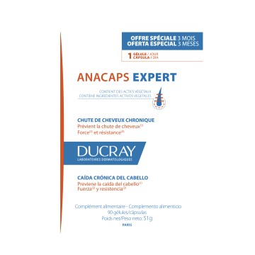 Ducray Anacaps Expert for Chronic Hair Loss, 90 Capsules Ducray Anacaps Expert for Chronic Hair Loss, 90 Capsules