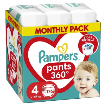 Pampers Pants No 4 (9-15kg) Monthly 176 τεμάχια