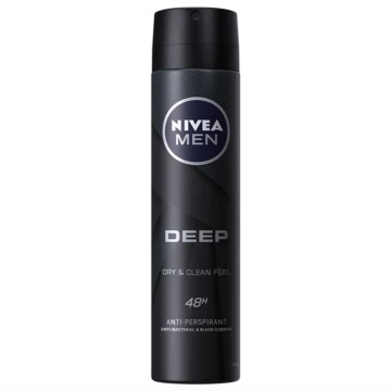 Спрей-антиперспирант Nivea Men Deep Dry & Clean Feel 48h 150 мл