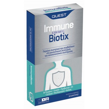 Quest Immune Biotix, bonne fonction immunitaire, 30 capsules