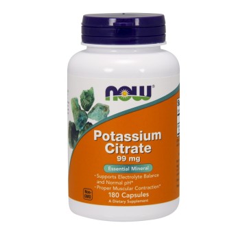 Now Foods Citrate de Potassium 99 mg 180 gélules
